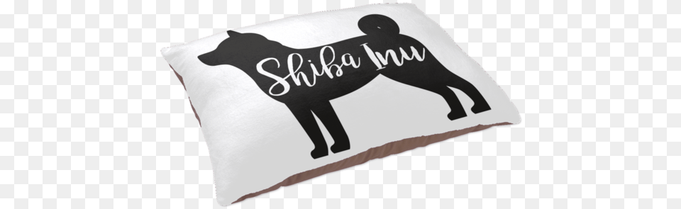 Shiba Inu Silhouette Pet Bed Cushion, Home Decor, Pillow, Animal, Fish Free Png Download