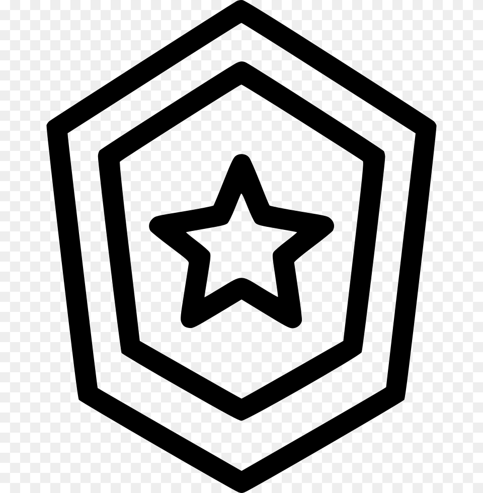 Shield Badge Star Reward Award Honor Achievement Comments, Star Symbol, Symbol Png Image