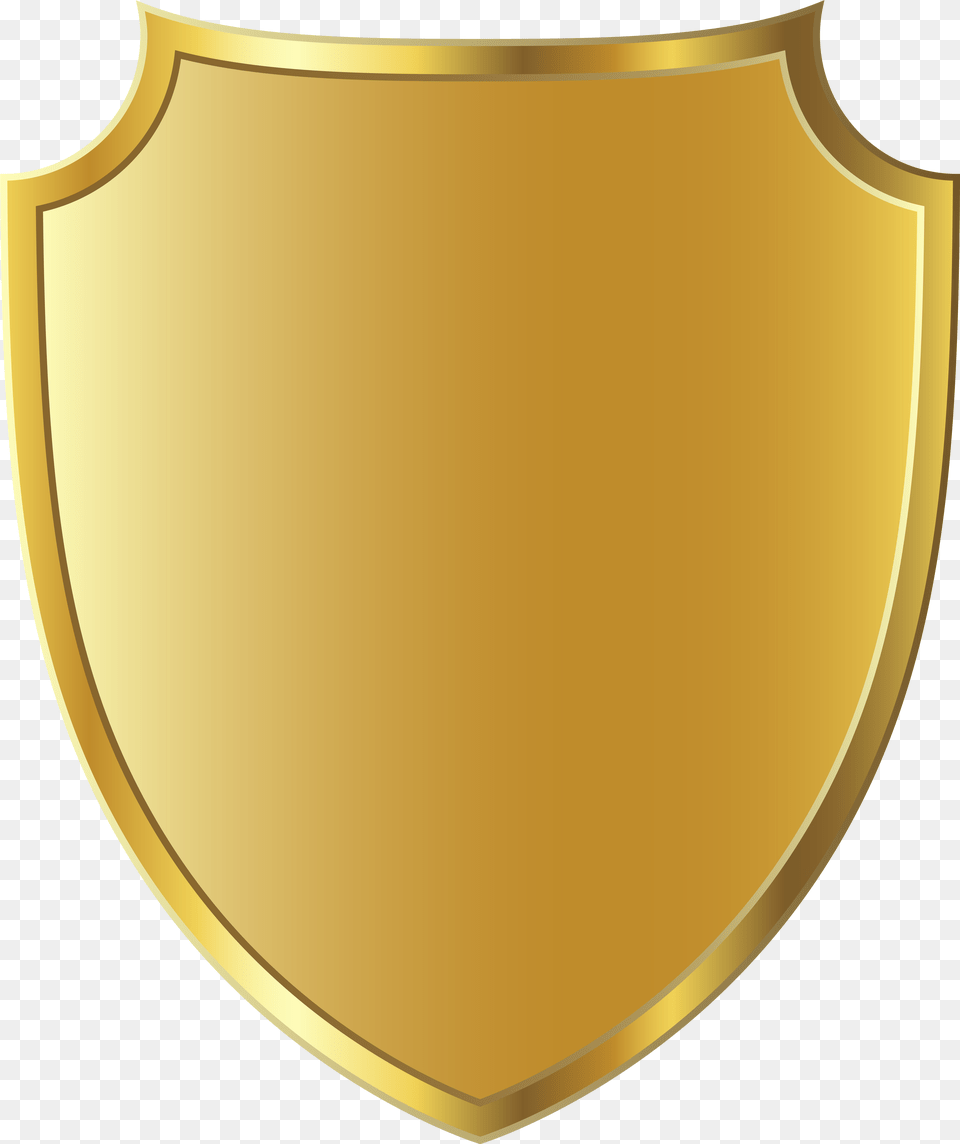 Shield Badge Image Blank Gold Badge, Armor, Disk Free Transparent Png