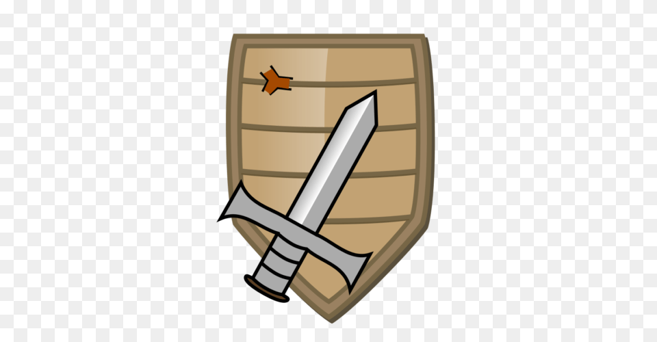 Shield Clipart Brown, Armor, Sword, Weapon Png
