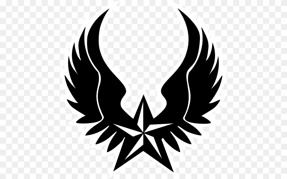 Shield Clipart Winged Logo For Picsart, Emblem, Symbol, Animal, Fish Png Image