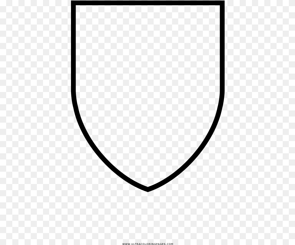 Shield Coloring, Gray Free Png Download