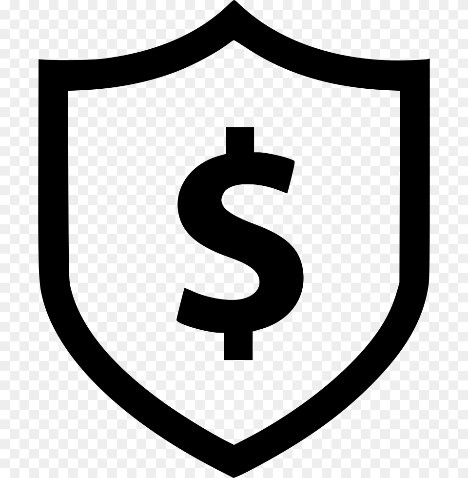 Shield Dollar Sign Secured Shop Icon Free Download, Armor Png Image