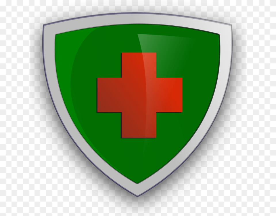 Shield Download Computer Icons Weapon Sword Protective Shield Clipart, First Aid, Logo, Armor, Symbol Free Png