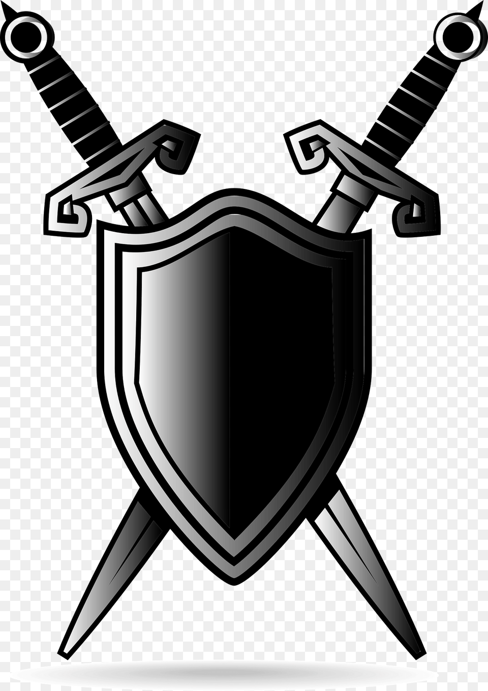 Shield Emblem Clipart, Armor, Sword, Weapon, Blade Free Png Download