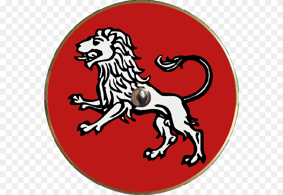 Shield Europa Ixth Xith C Red Whith Lion White Emblem, Animal, Canine, Dog, Mammal Png