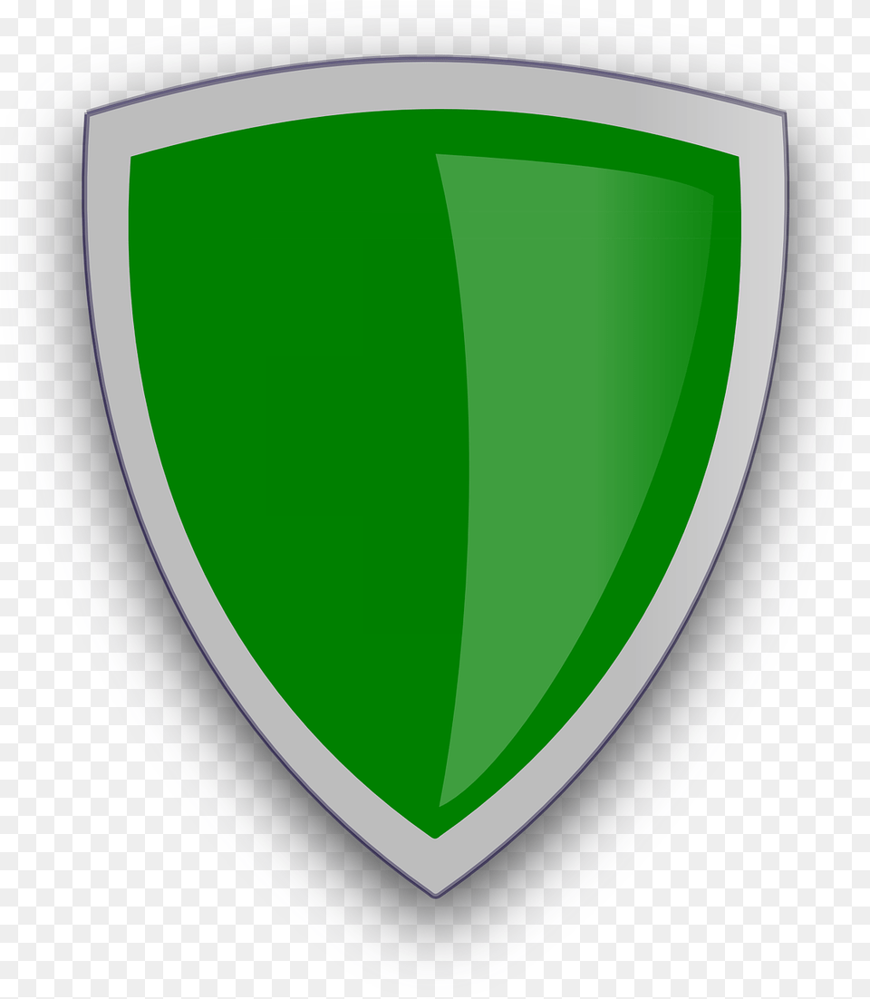 Shield Green Plain Protect Defend Defense Shield Clipart, Armor Png Image
