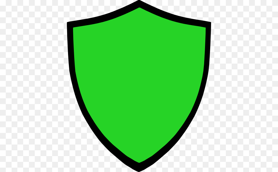 Shield Green W Black Trim Clip Art, Armor Free Png