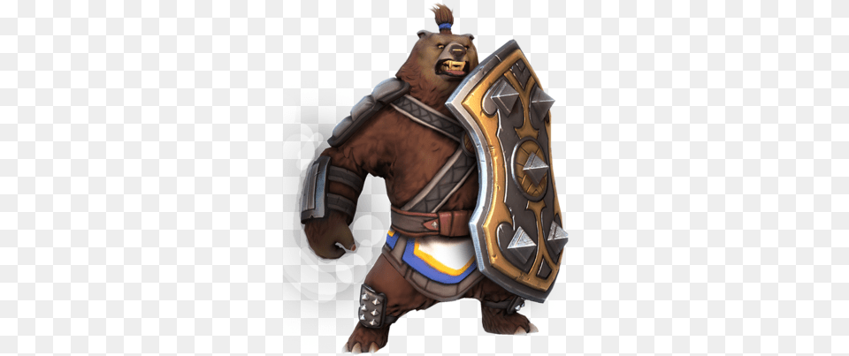 Shield Grizzly Image Orc Must Die Unchained Grizzly, Armor, Adult, Male, Man Free Transparent Png