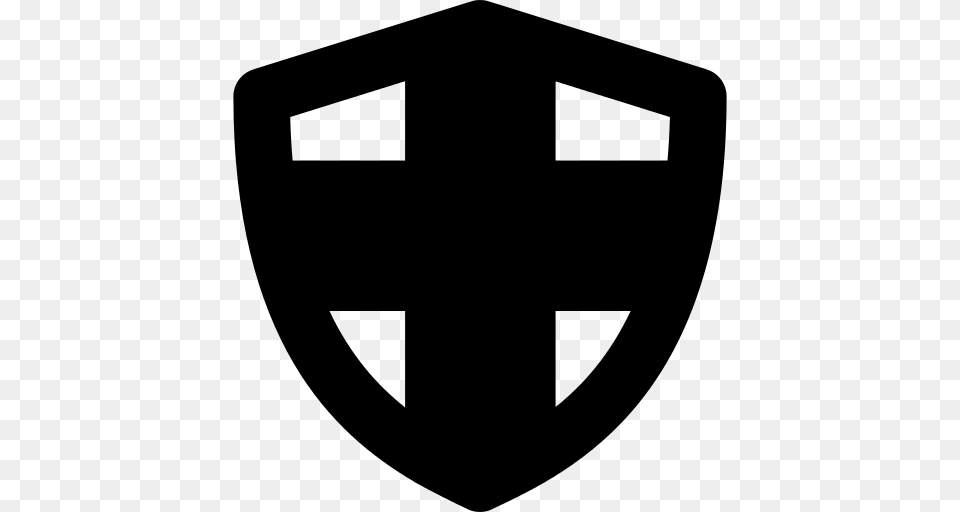 Shield Icon, Gray Free Png