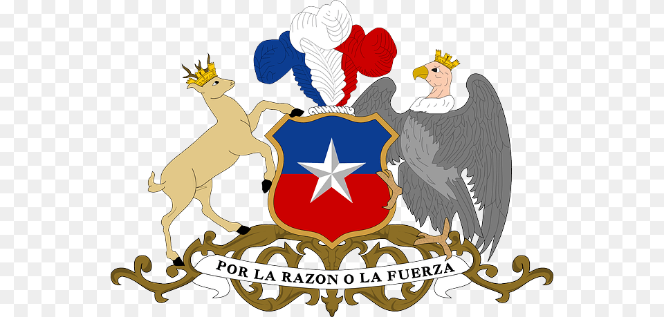Shield Non National Coat Arms Chile Escudo Chili Chile Coat Of Arms, Animal, Canine, Dog, Mammal Png Image