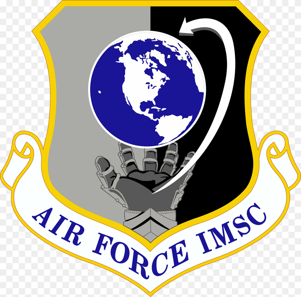 Shield Of Air Force Installation And Mission Support Air Force Installation And Mission Support Center, Logo, Baby, Person, Face Free Png