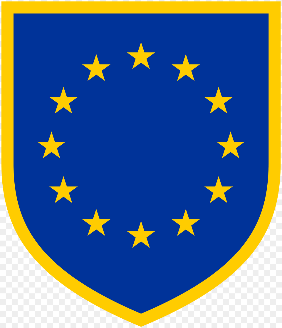 Shield Of The European Union Clipart, Flag, Armor Free Png