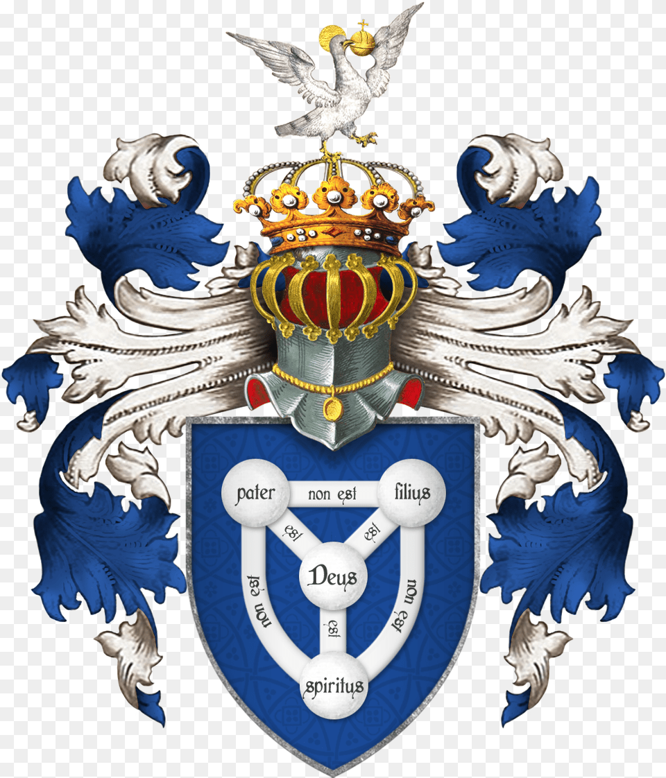 Shield Of The Trinity Aka Arms Of The Faith Lucy Coat Of Arms, Animal, Bird, Emblem, Armor Free Transparent Png