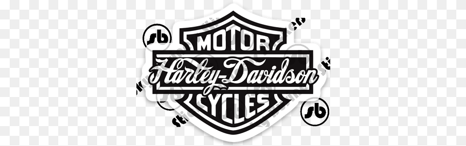Shield Racing Logo 3 Inch Vinyl Sticker Harley Davidson, Emblem, Symbol, Text Free Transparent Png