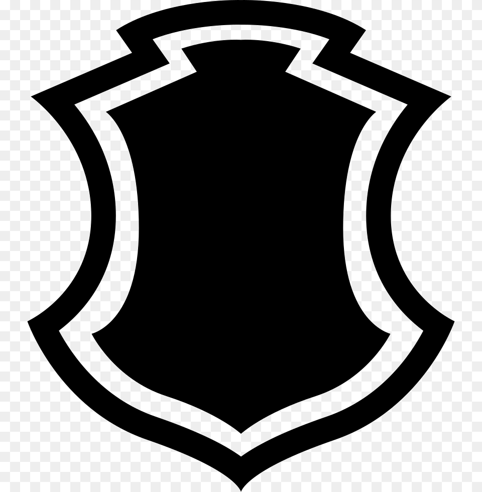 Shield Shape With Border Shape Shield, Armor, Logo Free Transparent Png