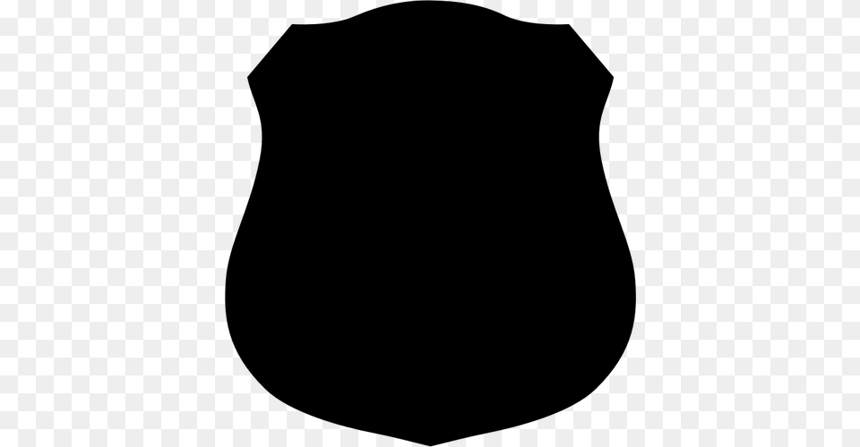 Shield Silhouette Vector, Gray Free Transparent Png