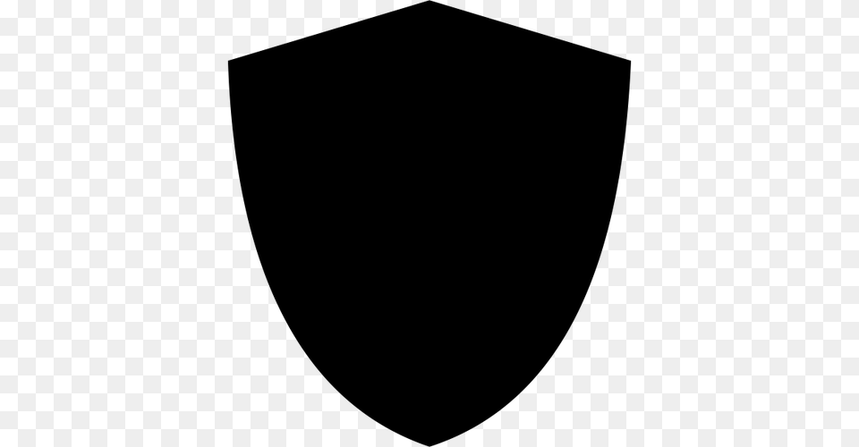 Shield Silhouette Vector Graphics, Gray Png Image