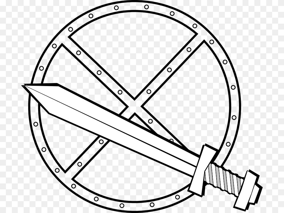 Shield Sword Weapon Armour Sharp Chivalry Cartoon Sword And Shield, Blade, Dagger, Knife Free Transparent Png
