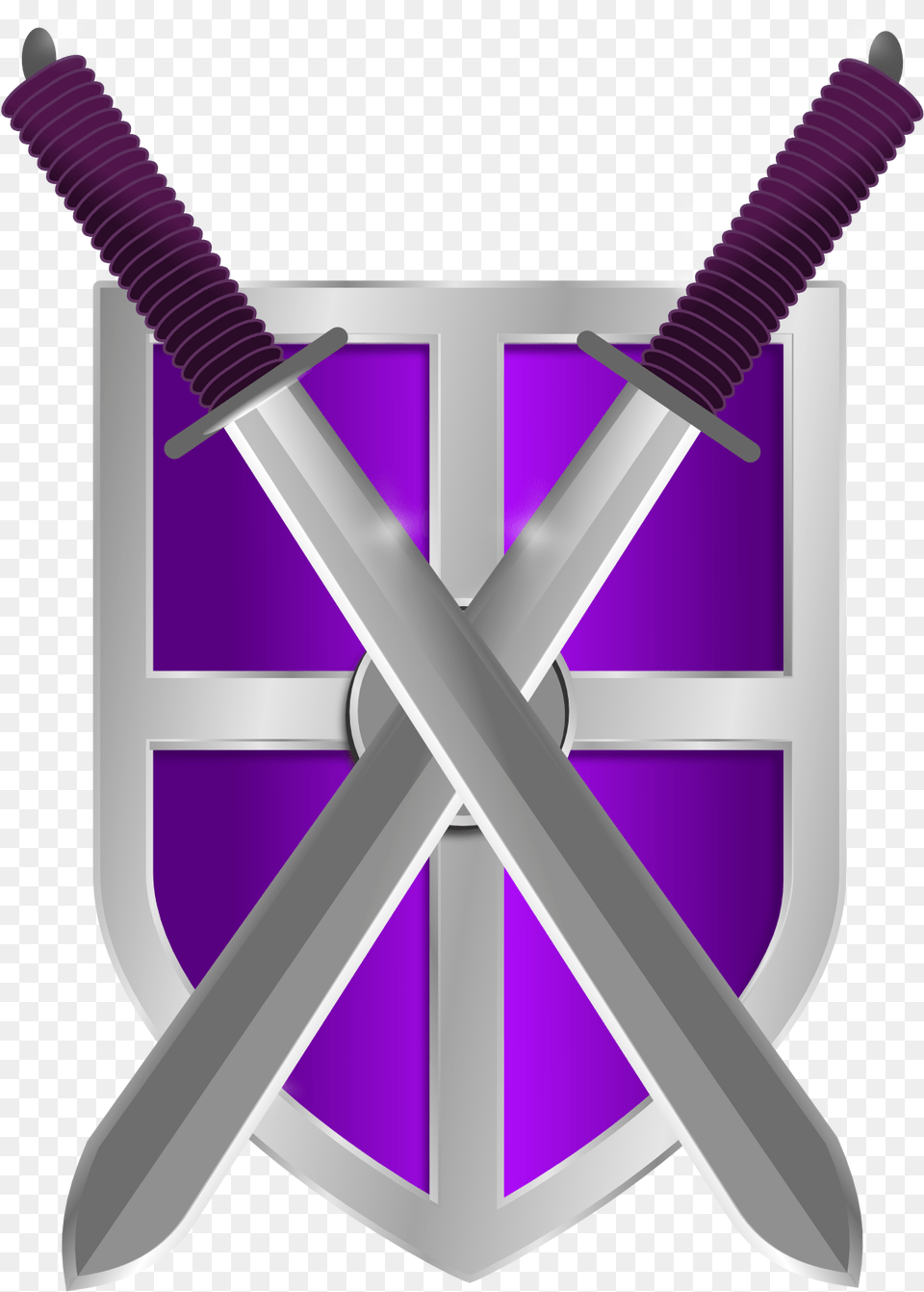 Shield Vector Transparent Battle Sword With Shield, Weapon, Armor, Blade, Dagger Free Png Download