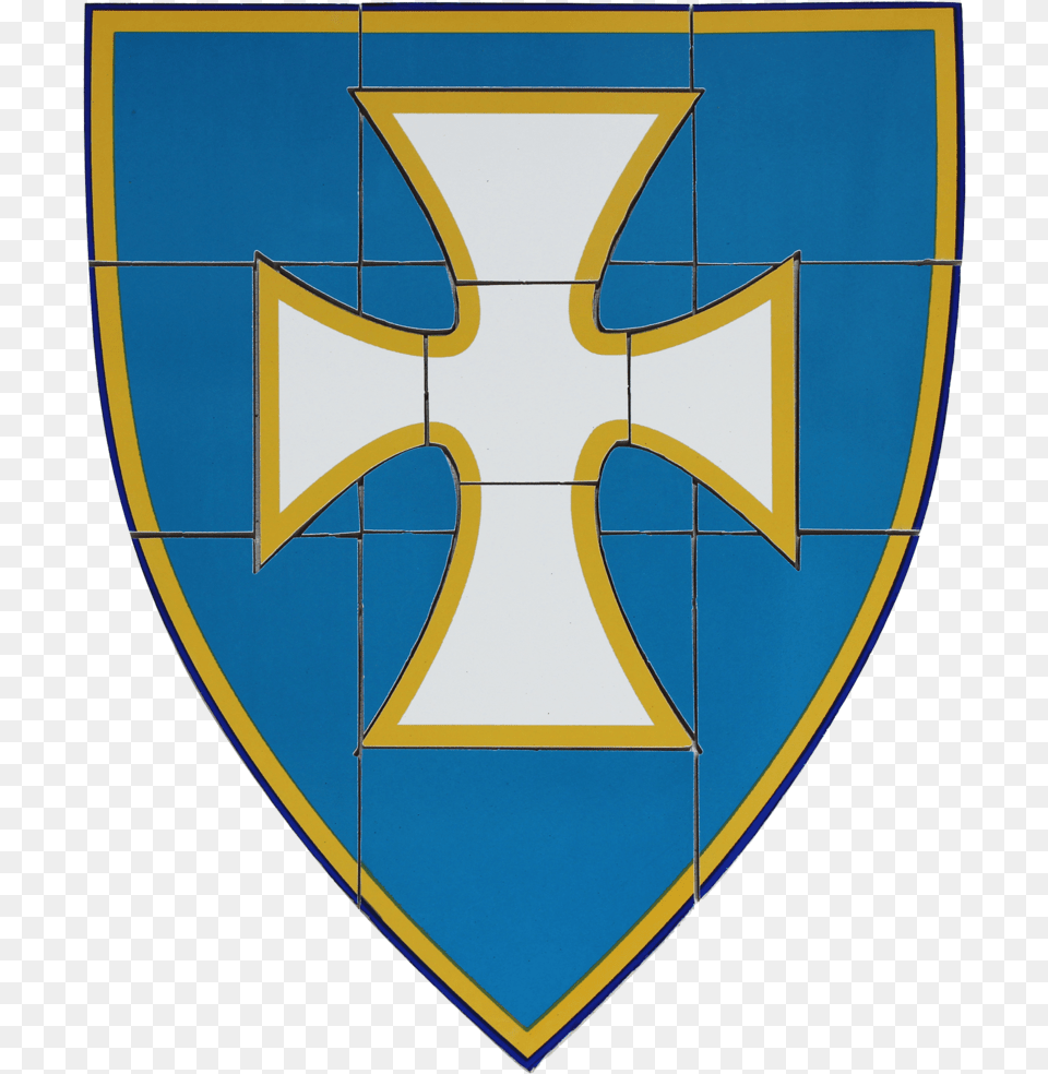 Shield White Cross Of Sigma Chi Badge, Armor, Road Sign, Sign, Symbol Png Image
