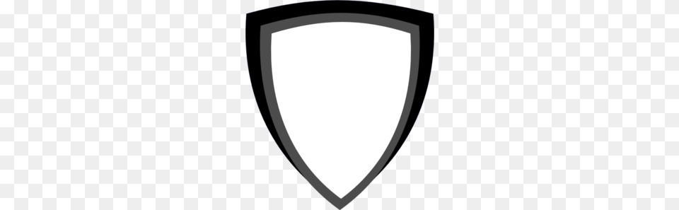 Shield Wht W Red Border Clip Art, Armor Free Png