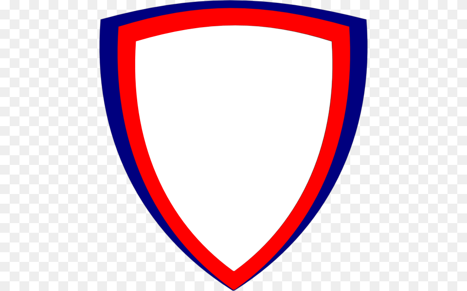 Shield Wht W Red Border Clip Art For Web, Armor Free Png