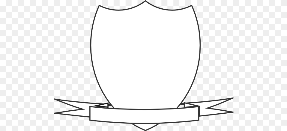 Shield With Banner Transparent 600x437 Clipart Shield With Ribbon Banner, Emblem, Symbol, Logo Png Image