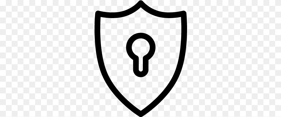 Shield With Keyhole Vector Key Hole Logo, Gray Png