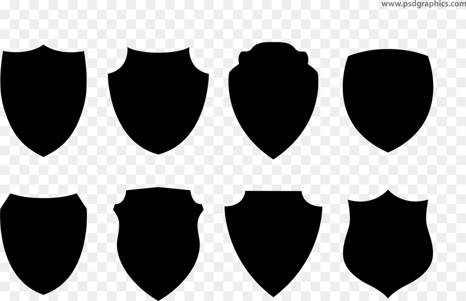Shields Shapes Vector Graphics, Gray Png