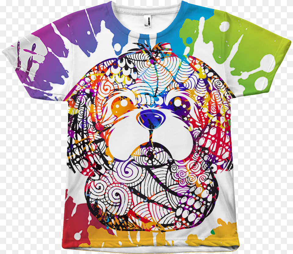 Shih Tzu Design All Over Print T Shirts, Clothing, T-shirt, Art Free Png