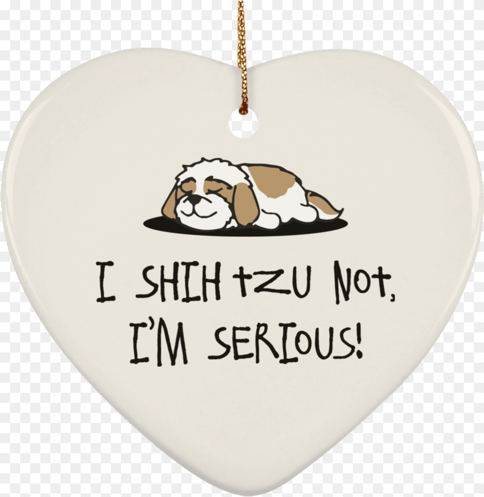 Shih Tzu Not Subornh Ceramic Heart Ornament Snakkeboble, Accessories, Guitar, Musical Instrument Free Transparent Png