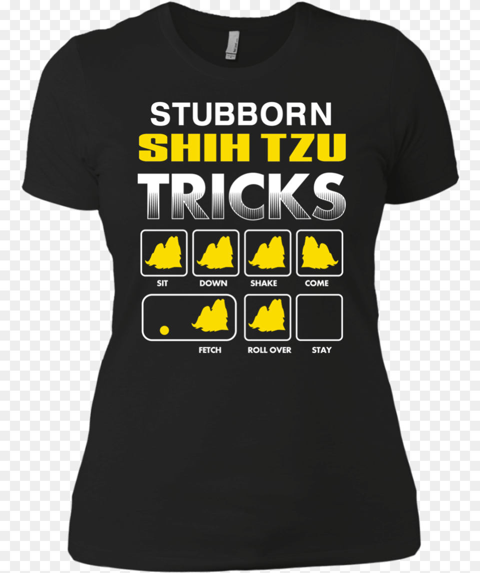 Shih Tzu Stubborn Mug 5 9 Nl3900 Next Level Ladies T Shirt, Clothing, T-shirt Free Transparent Png