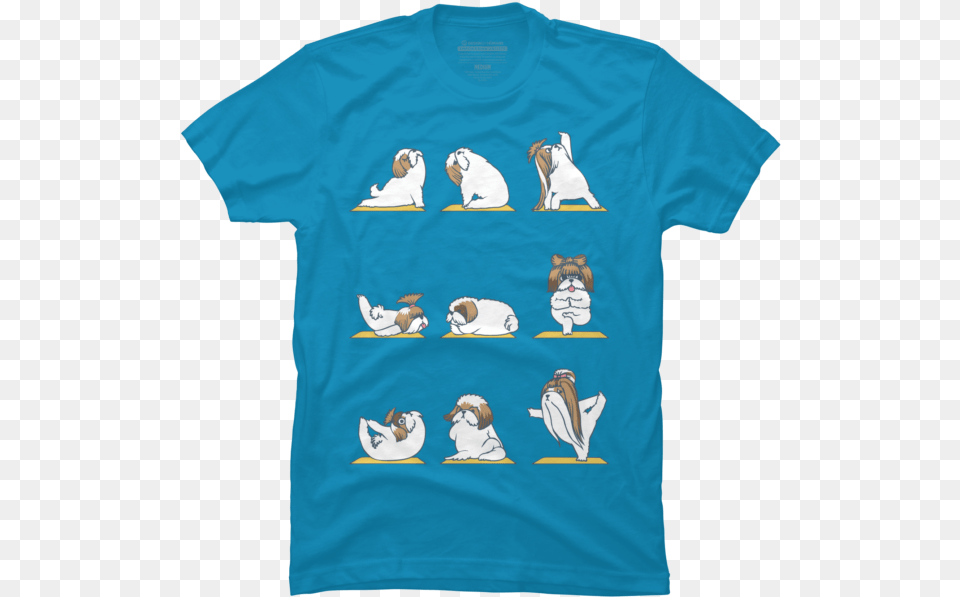 Shih Tzu Yoga Klondike Jacksfilms Merch, Clothing, T-shirt, Shirt Png Image