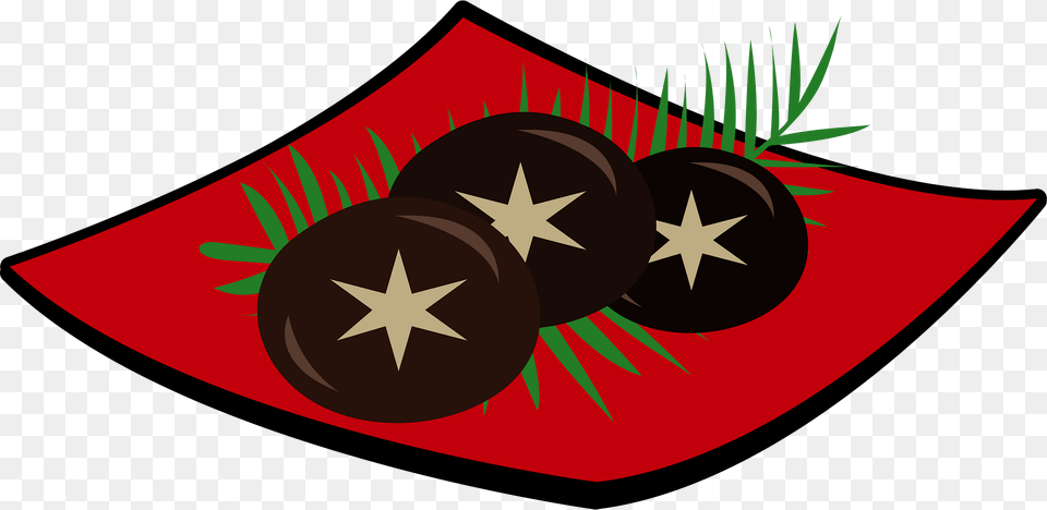 Shiitake Mushroom Food Clipart, Flag, Symbol Free Png
