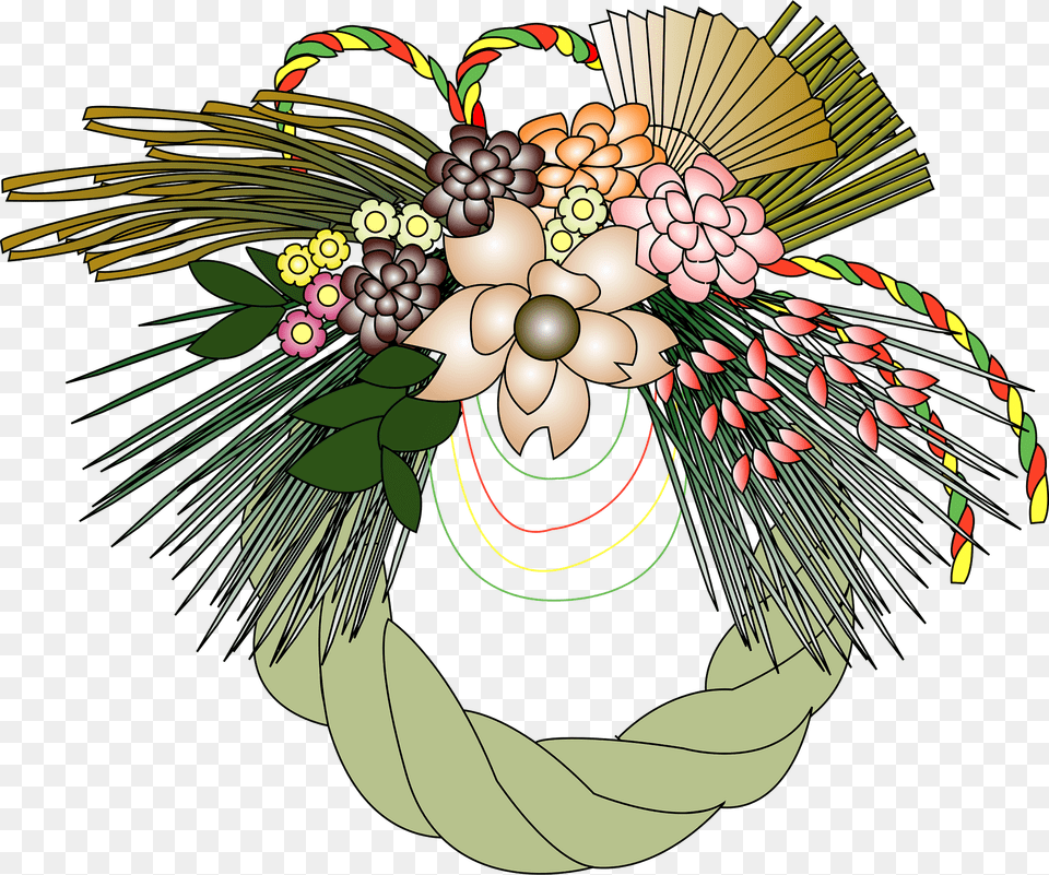 Shimenawa Clipart, Art, Floral Design, Graphics, Pattern Png