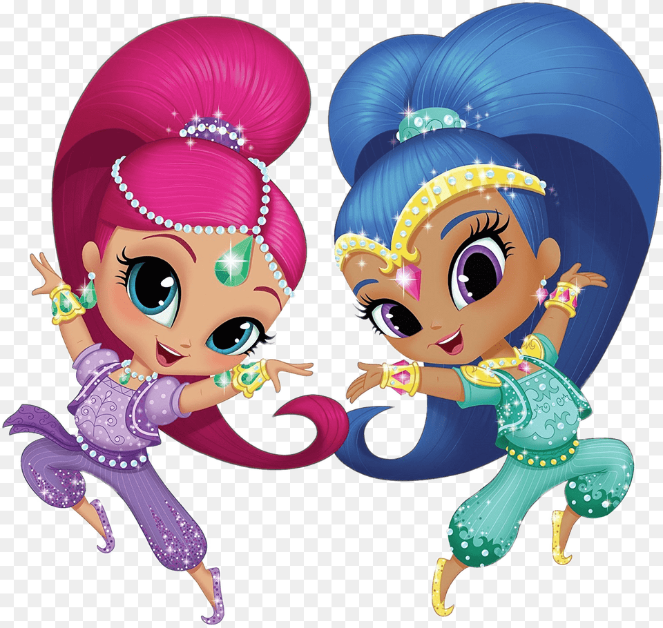 Shimmer 8 Image Birthday Shimmer And Shine, Baby, Person, Face, Head Free Transparent Png