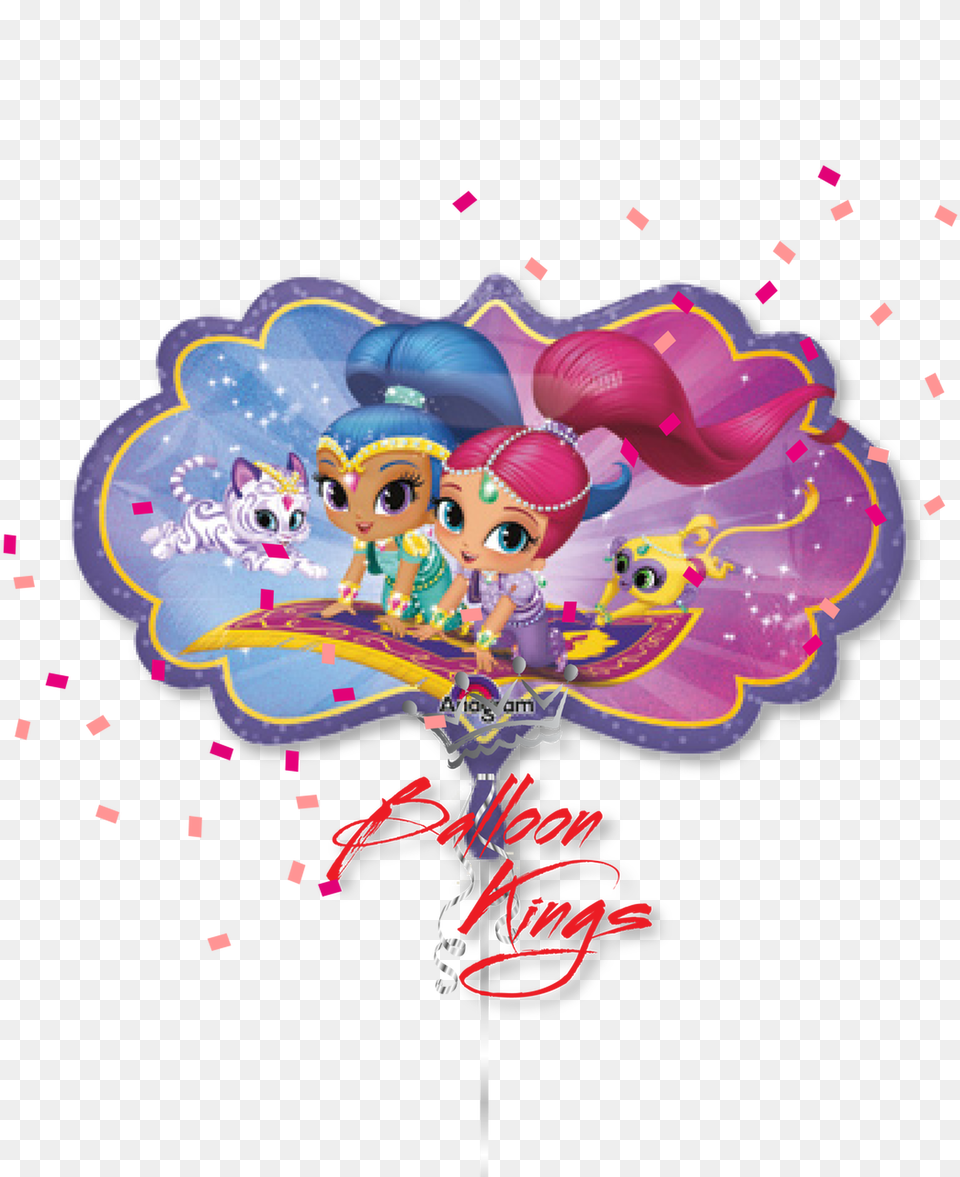 Shimmer And Shine, Balloon, Baby, Person, Art Free Png