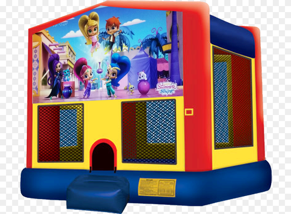 Shimmer And Shine Bouncer Pj Masks Bounce House, Play Area, Person, Indoors, Baby Free Png Download