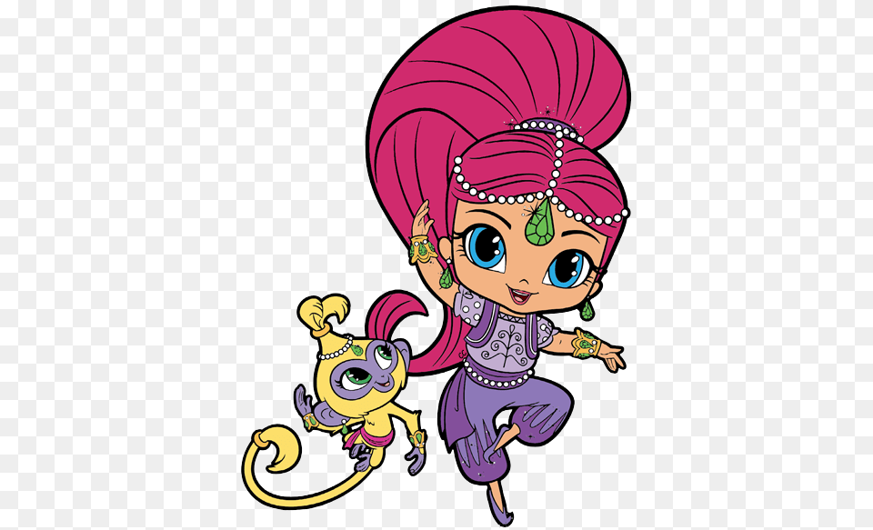 Shimmer And Shine Clipart Shimmer And Shine, Book, Comics, Publication, Baby Free Transparent Png