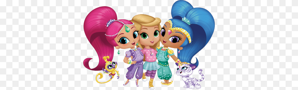 Shimmer And Shine Friends Shimmer And Shine Invitation, Baby, Person, Toy, Doll Png Image