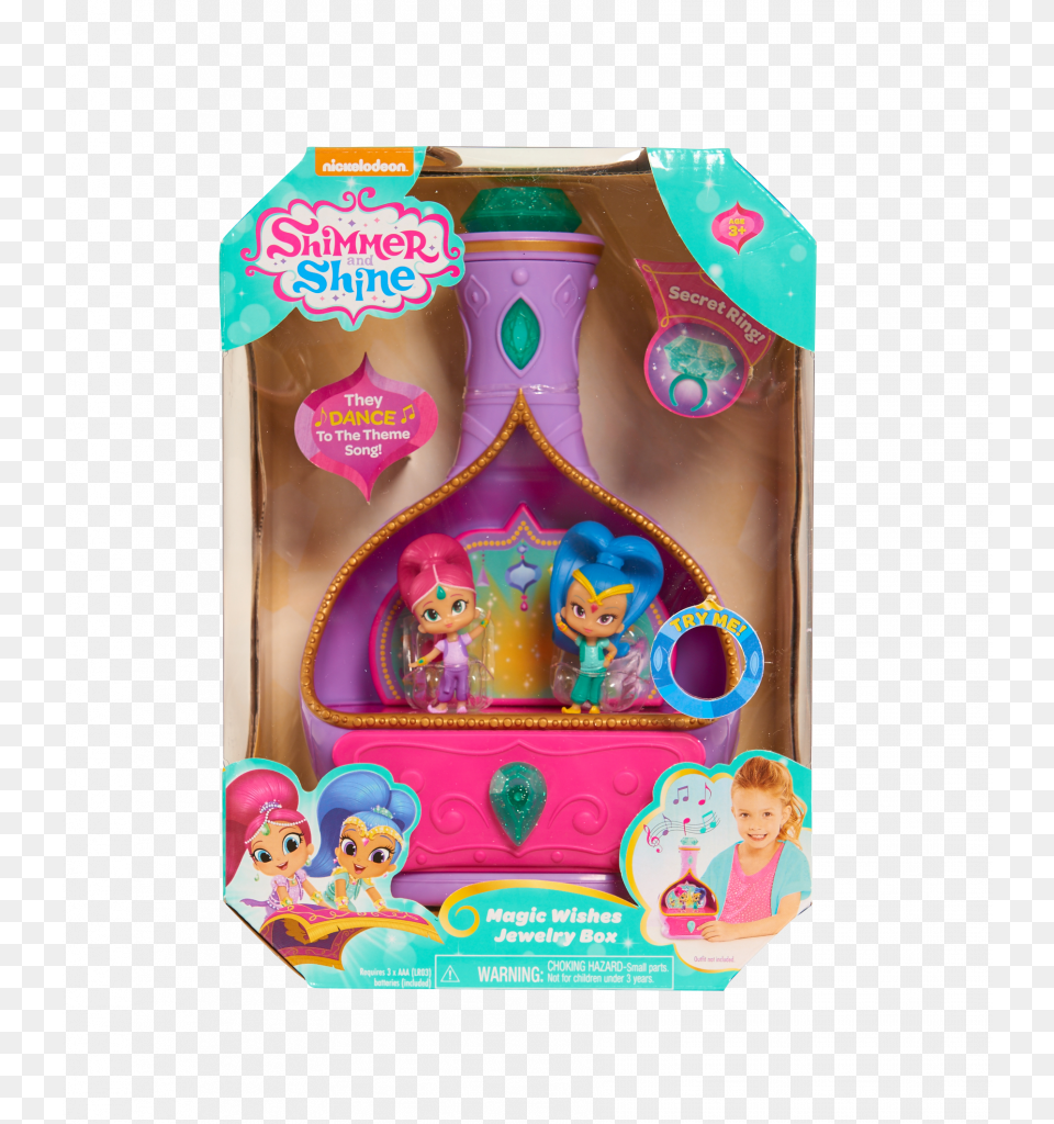 Shimmer And Shine Jewelry Box, Figurine, Child, Person, Girl Free Png