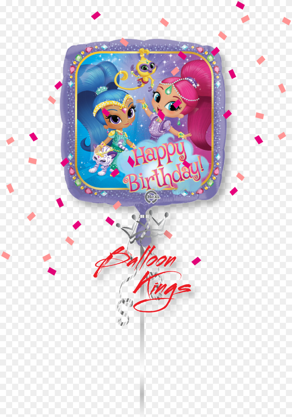 Shimmer And Shine Square My Little Pony Balloon, Birthday Cake, Cake, Cream, Dessert Png