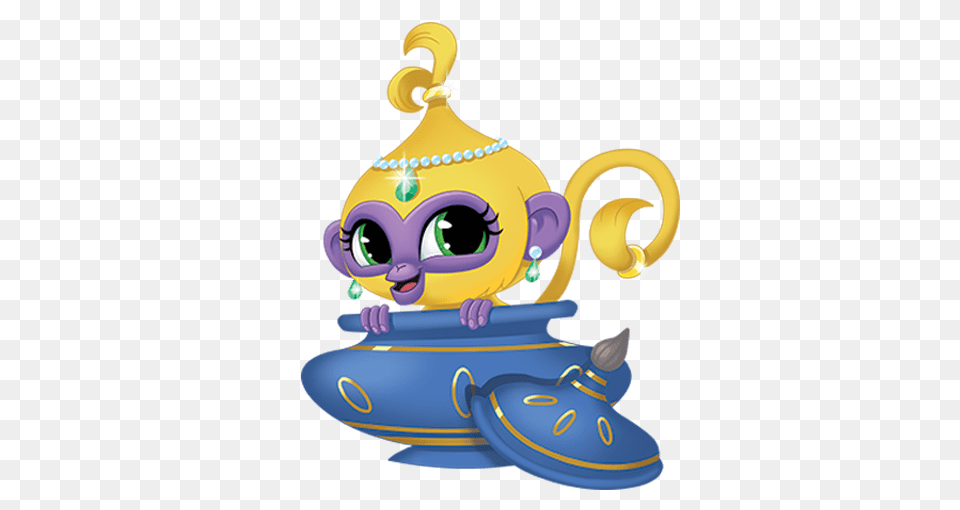 Shimmer And Shine Tala The Monkey, Pottery, Art Png Image