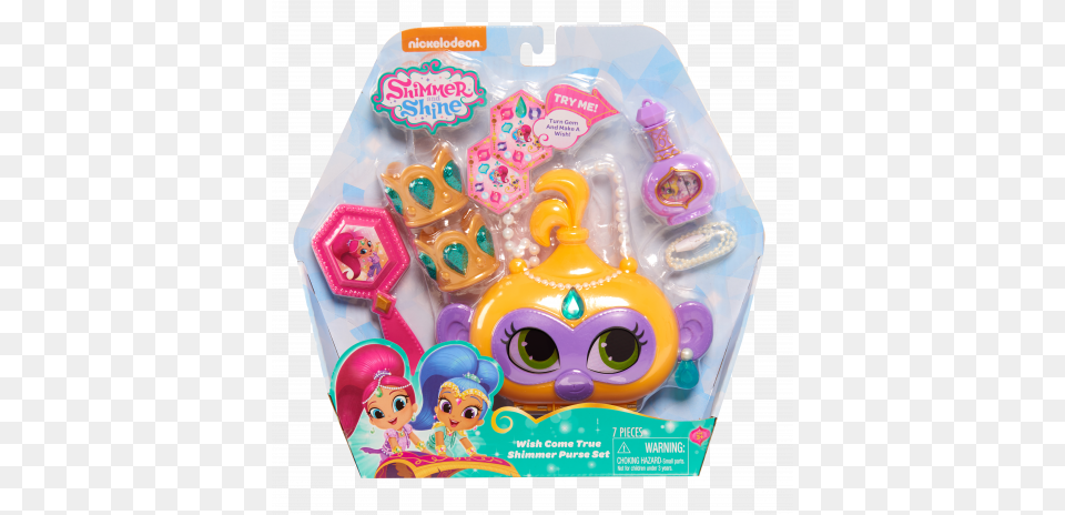 Shimmer And Shine Wish Come True Purse Set Shimmer Shimmer And Shine Purse, Birthday Cake, Cake, Cream, Dessert Free Png