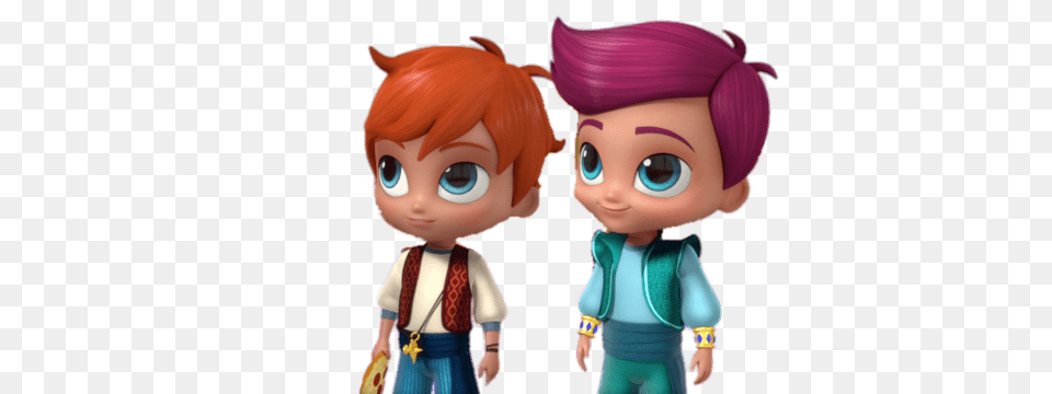 Shimmer And Shine Zac And Kaz, Baby, Doll, Person, Toy Free Png