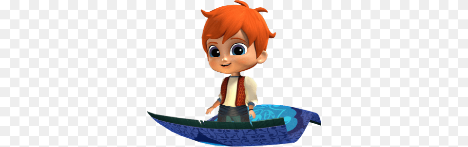 Shimmer And Shine Zac On Flying Carpet, Baby, Person, Cartoon Free Png