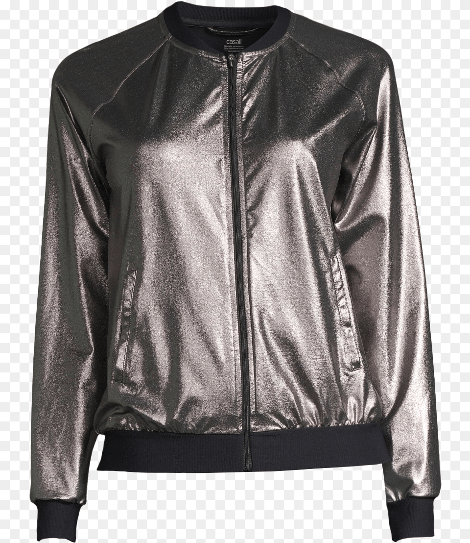 Shimmer Jacket Sparkles Leather Jacket, Clothing, Coat, Leather Jacket Free Png Download