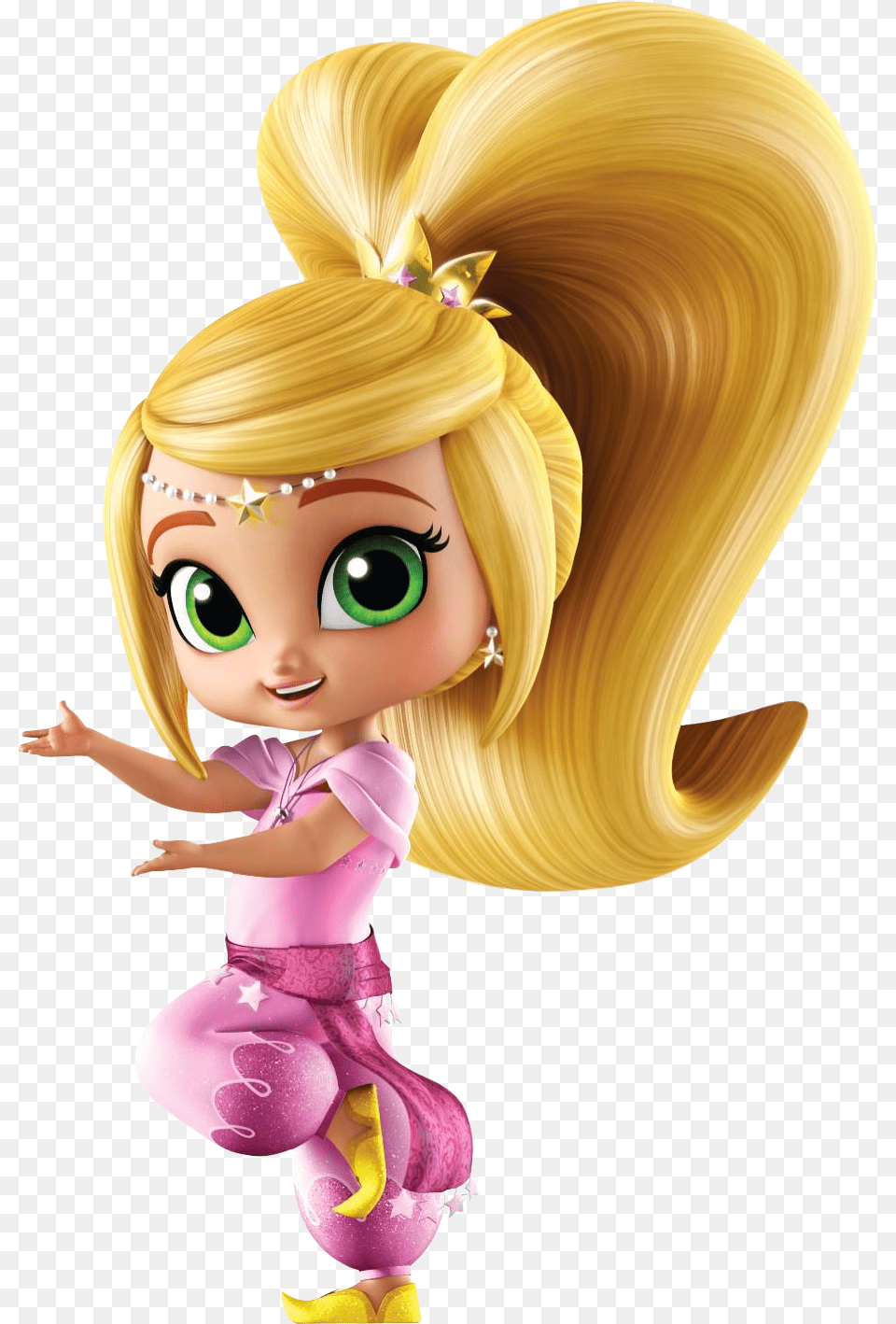 Shimmer Shine Character Leah, Doll, Toy, Face, Head Png