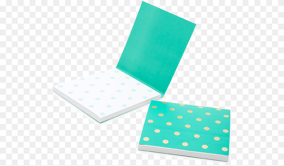 Shimmer Teal Sticky Notes Midi Polka Art Paper, Pattern Png